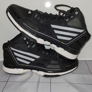 Adidas Adizero Mens Size 13 Black And White High top Sneakers